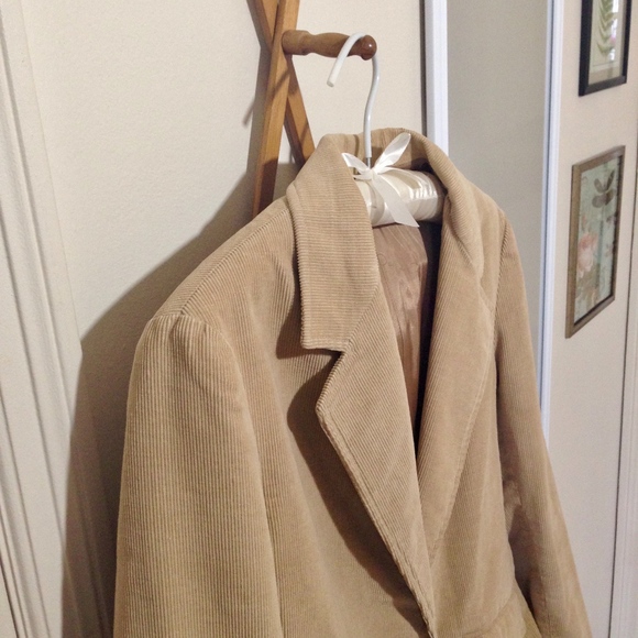 OSCAR DE LA RENTA Vintage Corduroy Jacket Size 9/10 - Picture 3 of 8